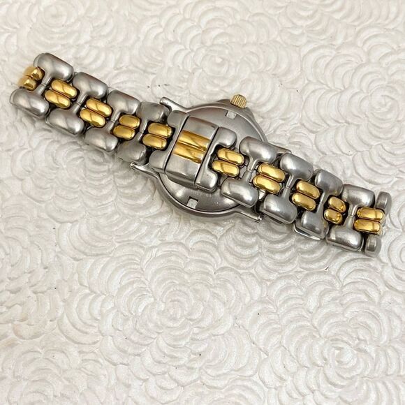 Vintage 1993 Bulova Marine Star Two-Tone German Quartz Ladies Diver Style Watch - Picture 9 of 15